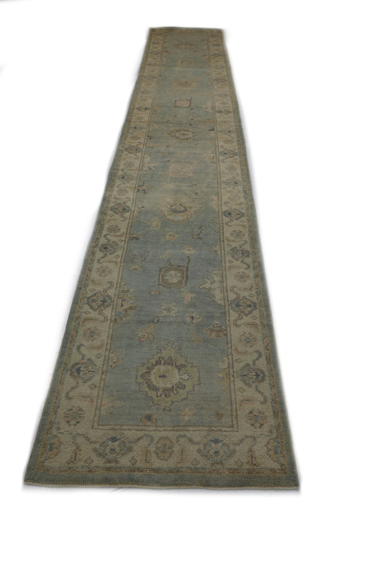 #2340 Turkish Oushak 3' x 17'5"