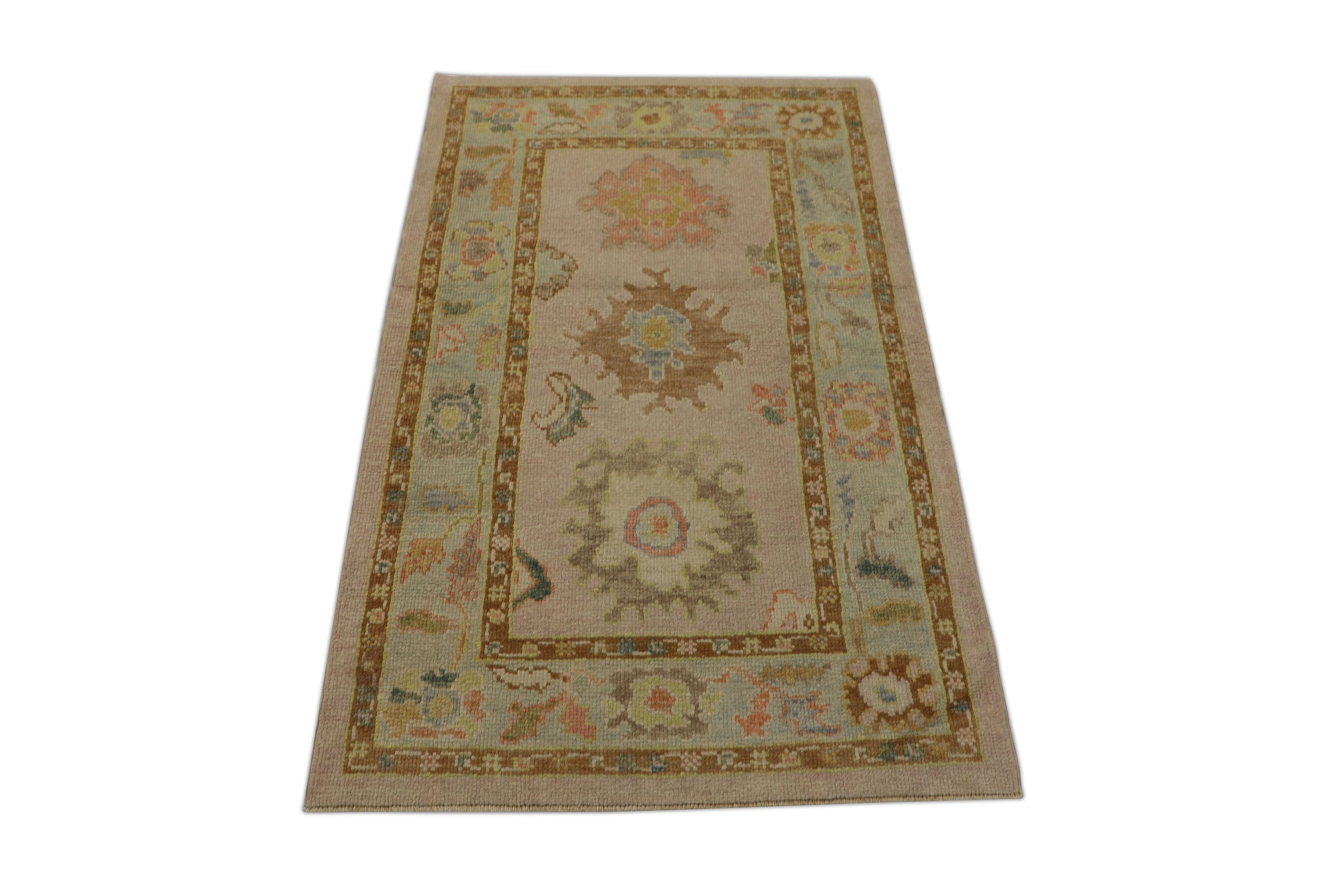 Turkish Oushak Rug 3'3" x 5'1" #2313