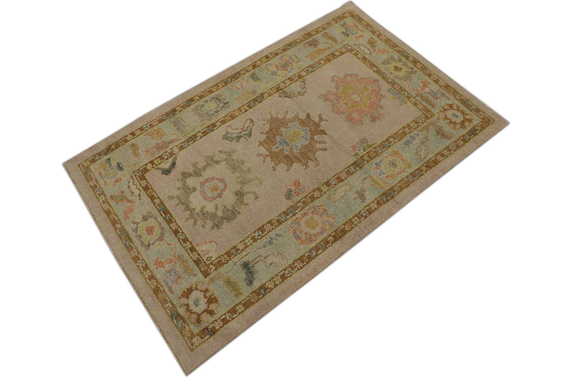 Turkish Oushak Rug 3'3" x 5'1" #2313