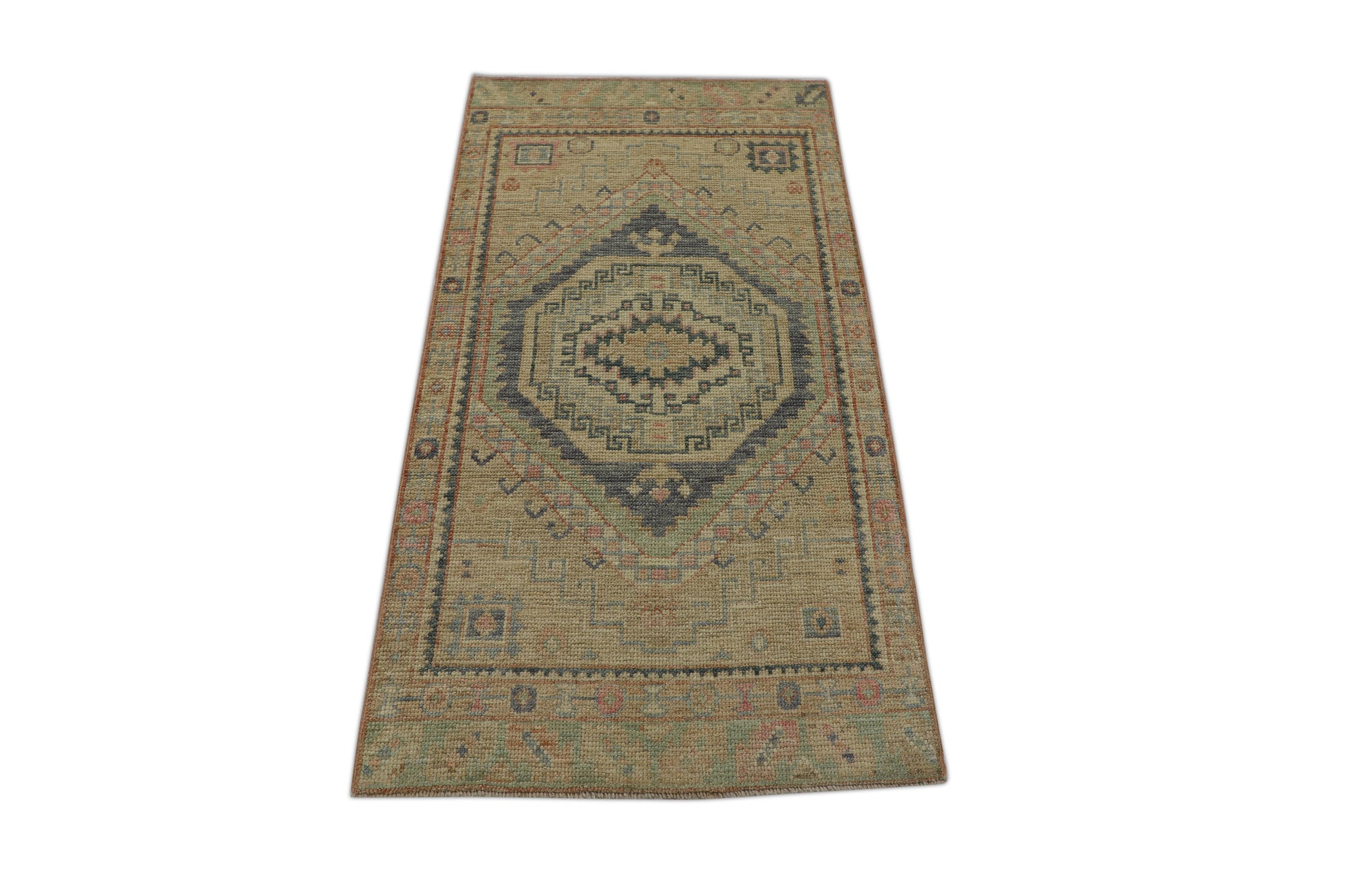 Turkish Oushak Rug 2'8" x 5'1" #2300