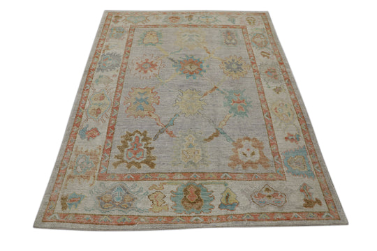 #2104 Turkish Oushak 5'4" x 6'10"