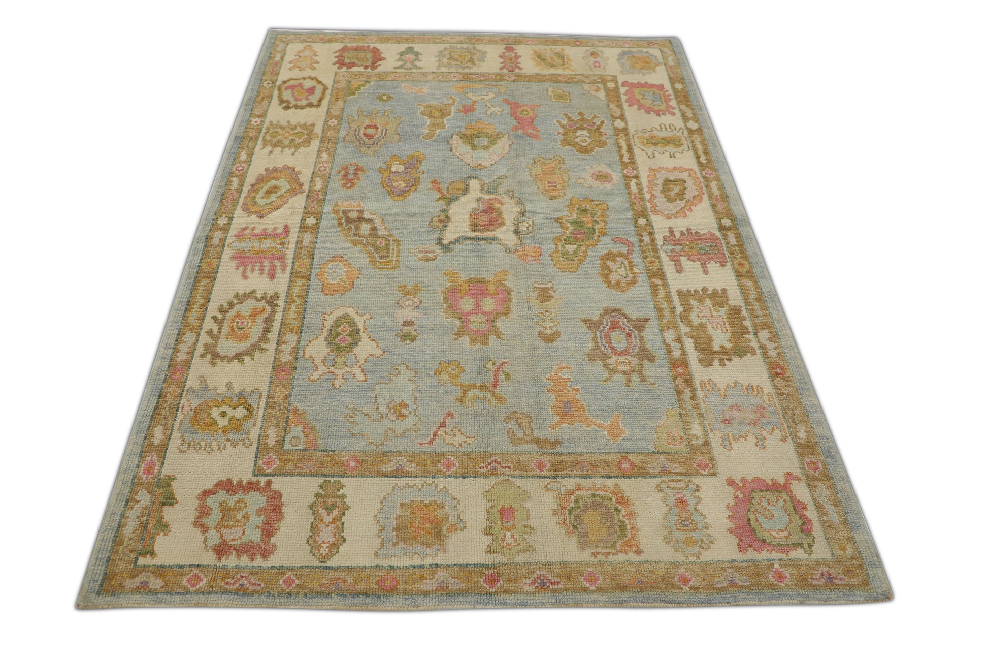 Turkish Oushak Rug 5'1" x 6'11" #2207