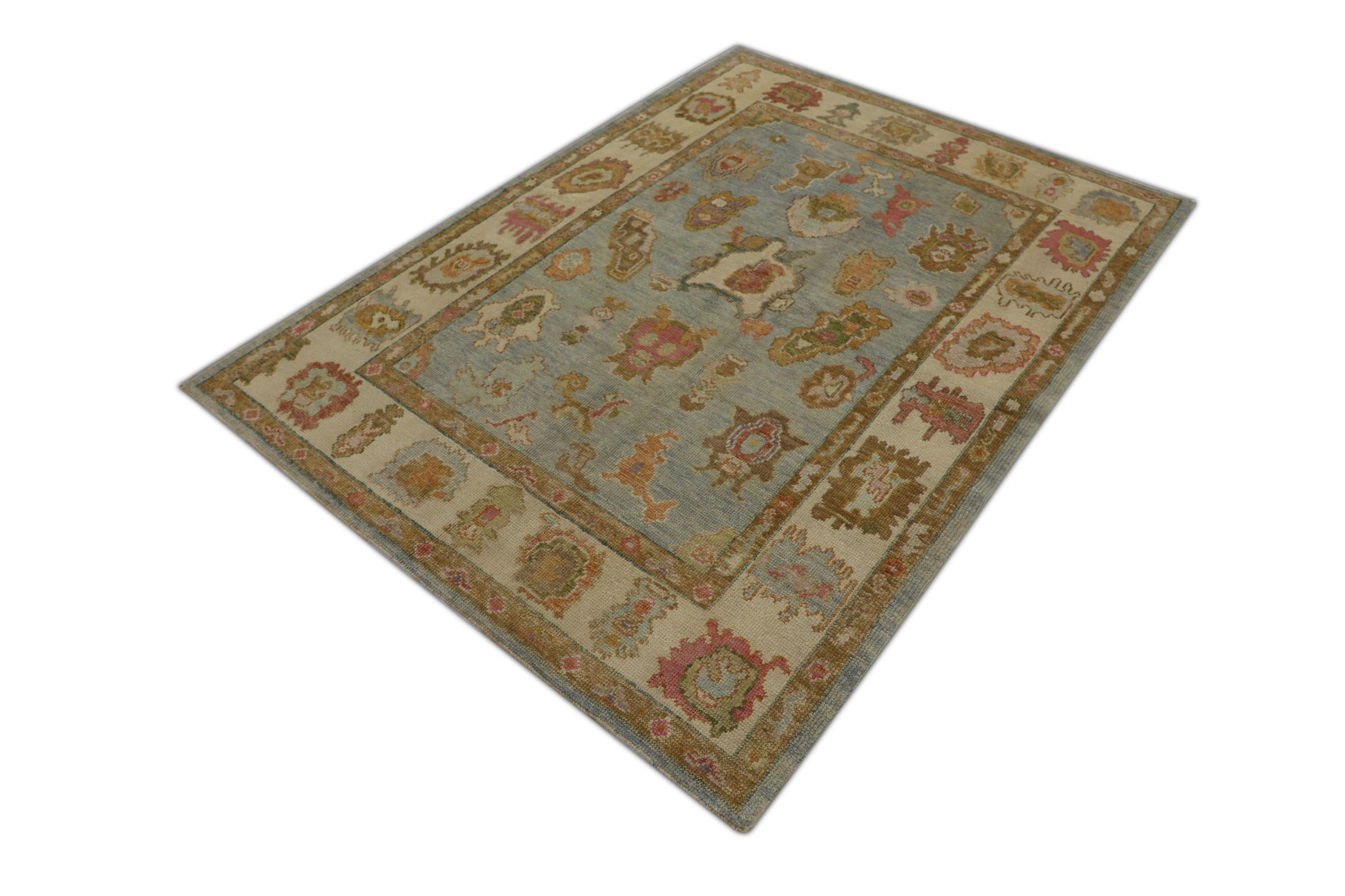 Turkish Oushak Rug 5'1" x 6'11" #2207