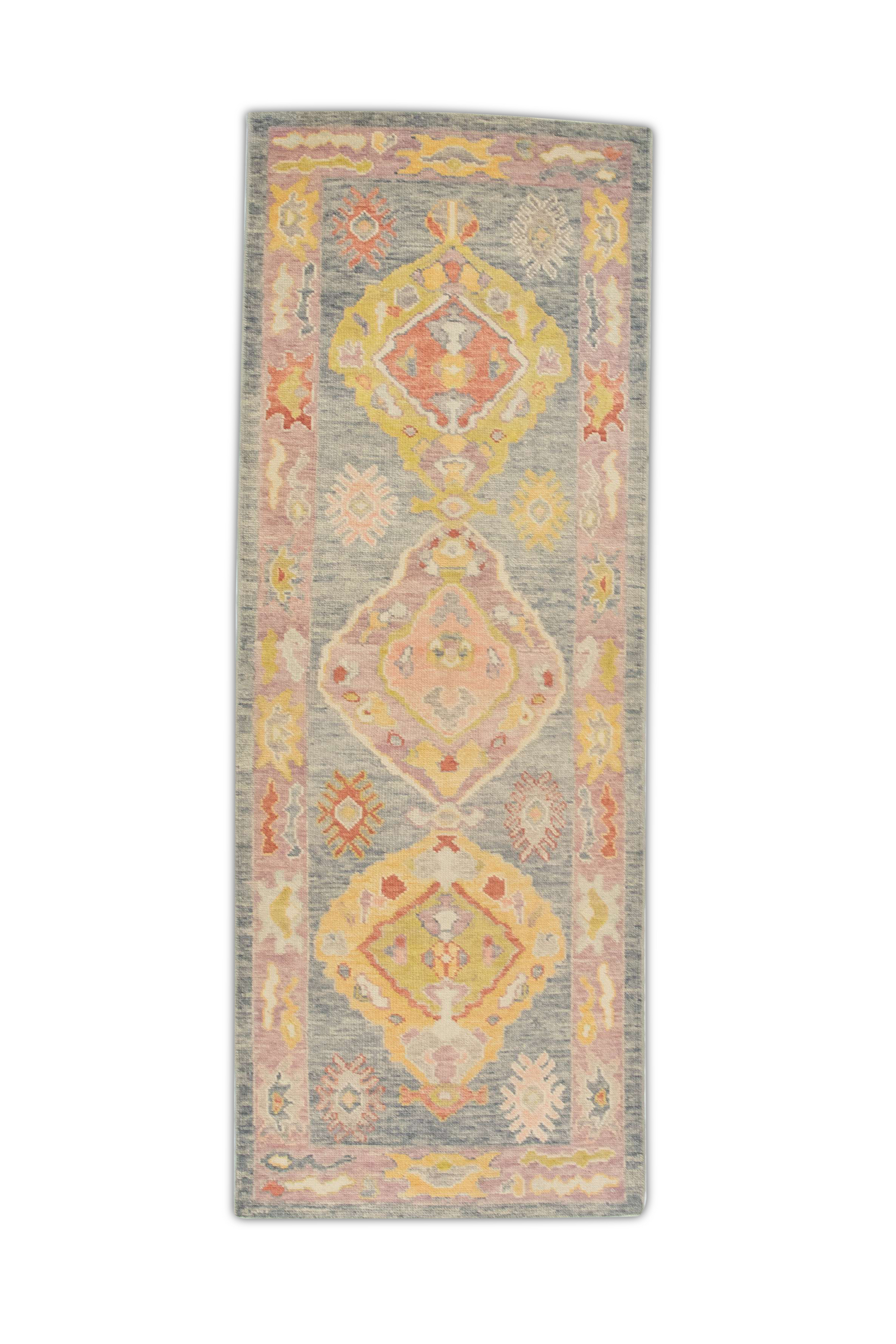 Turkish Oushak Rug 3'1" x 8'4" #1217