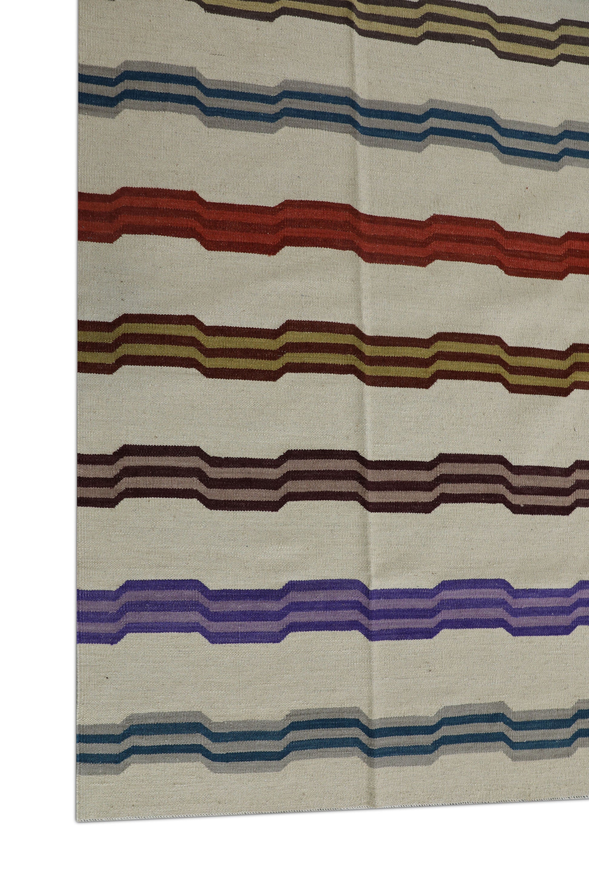 Oriental Flatweave Turkish Kilim 8'6" x 10'8" #2017