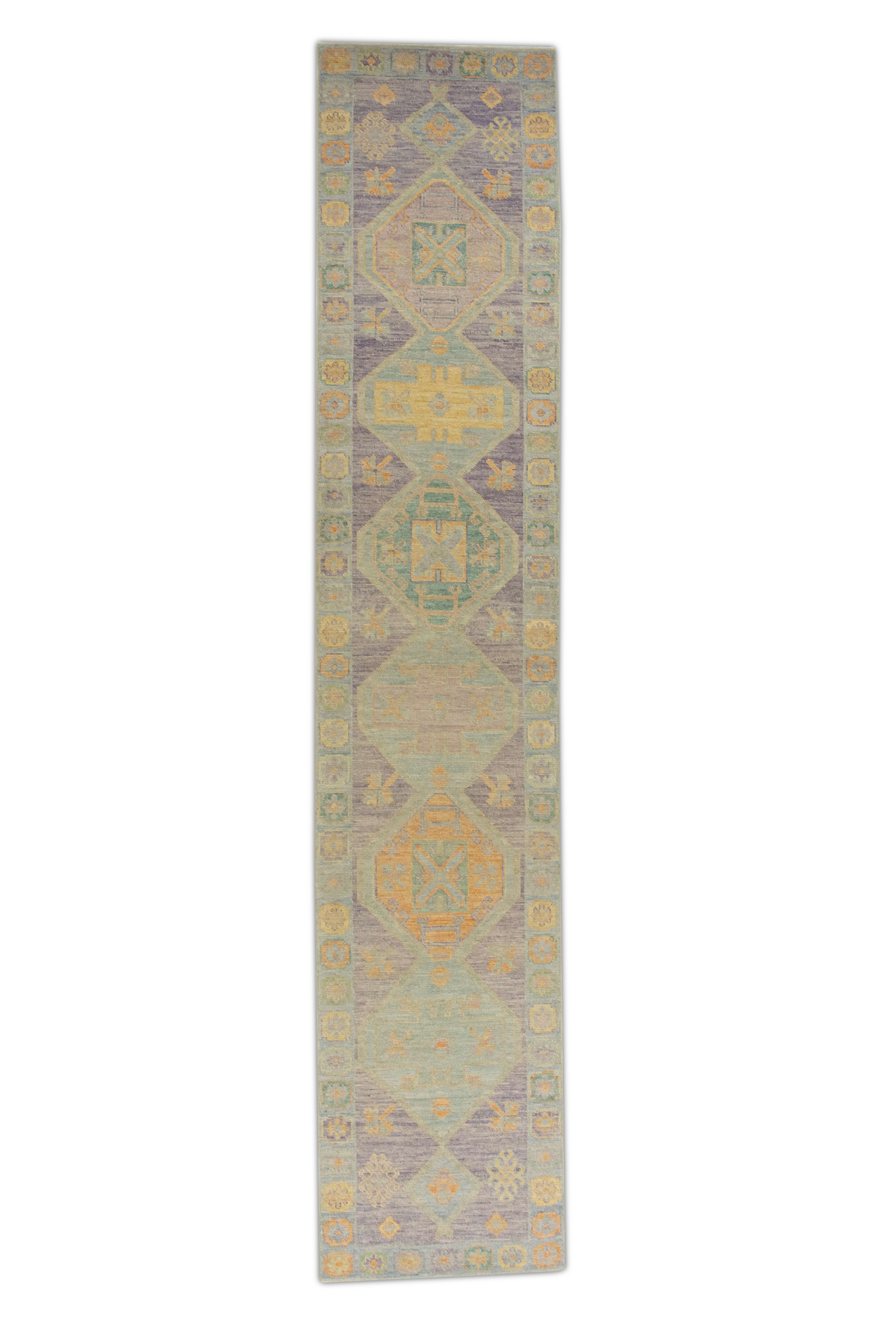 Turkish Oushak Rug 2'10" x 14'3" #1485