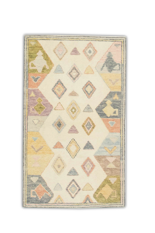 #821 Turkish Oushak 2'11" x 4'10"