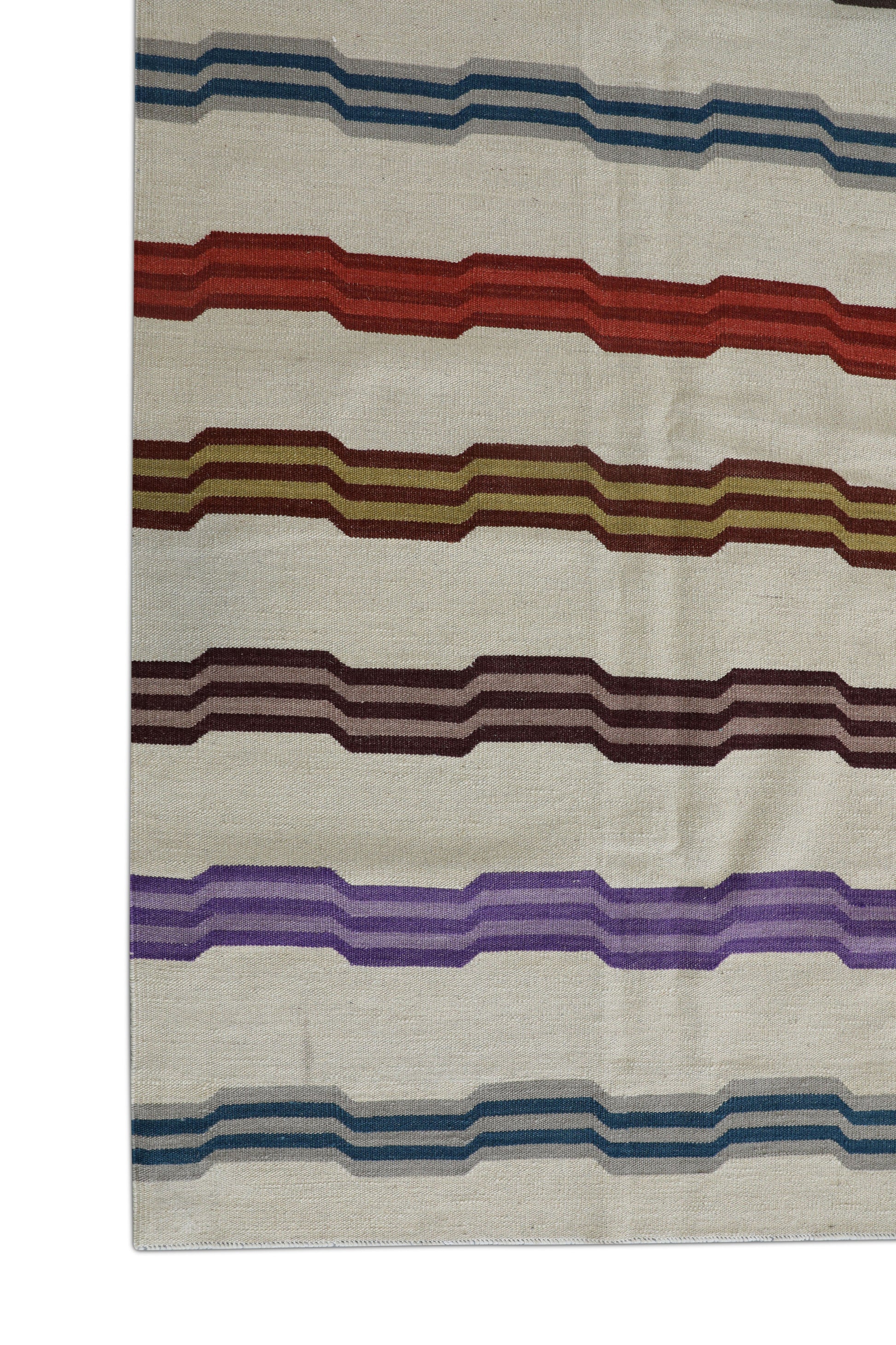 Oriental Flatweave Turkish Kilim 8'6 x 10'9" #2021