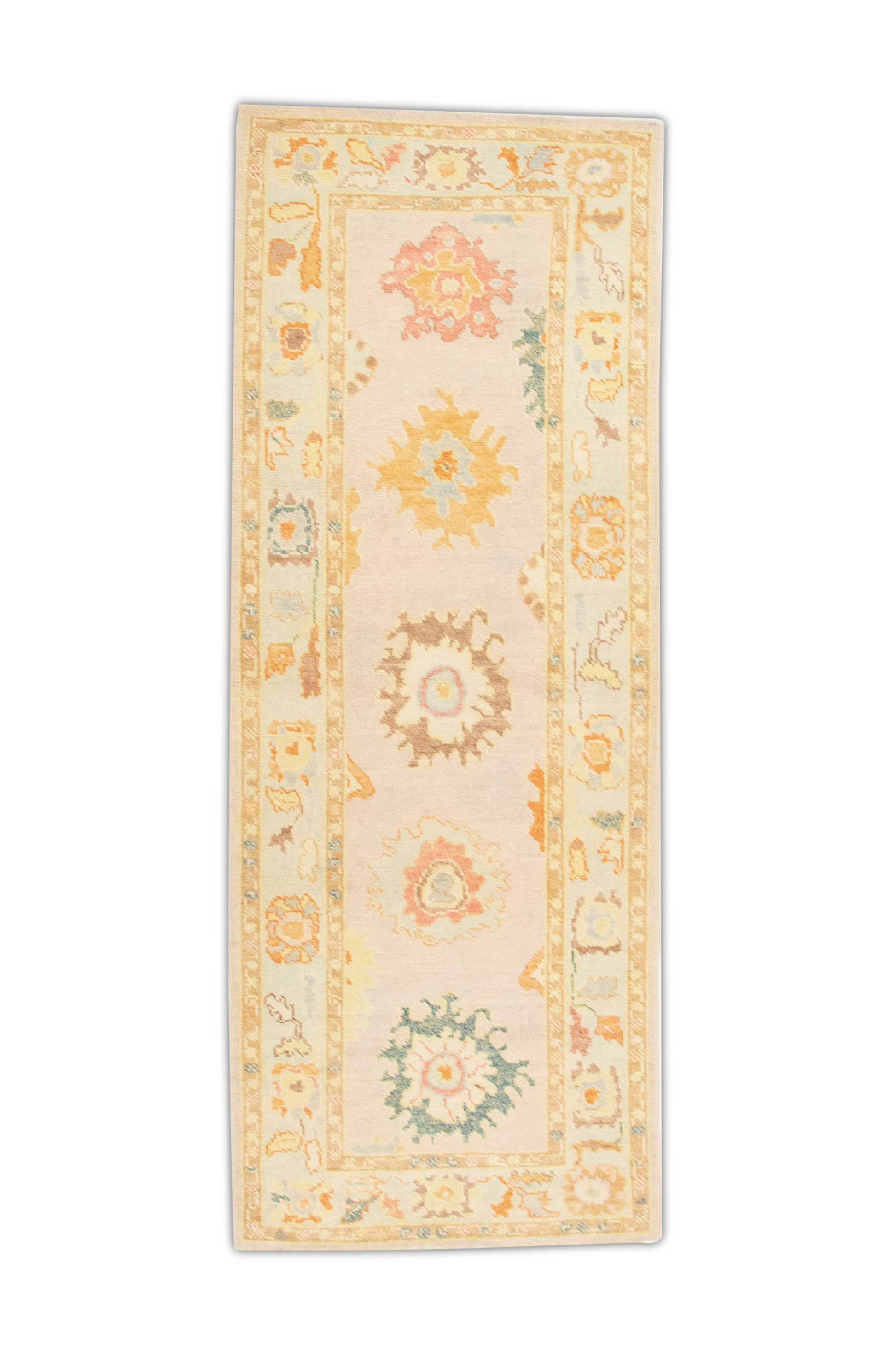 Turkish Oushak Rug 3'2" x 8'4" #1280