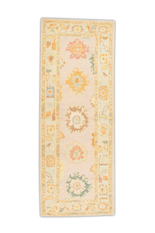 #1280 Turkish Oushak 3'2" x 8'4"