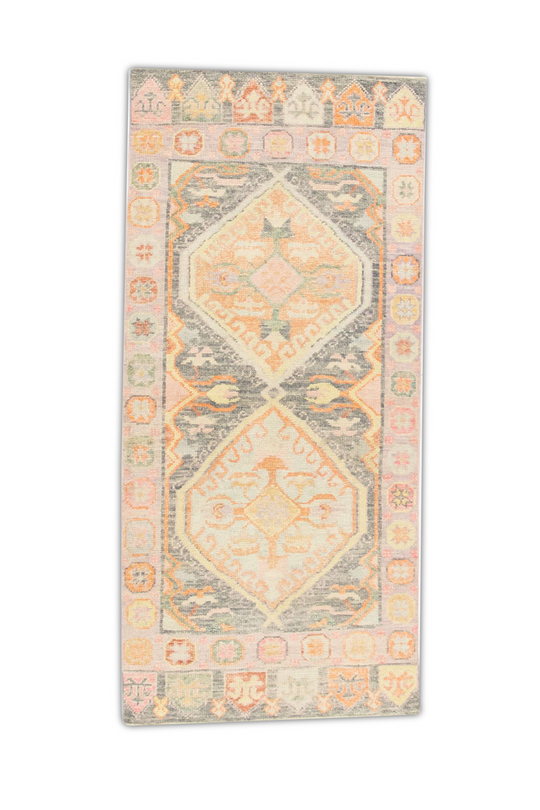 #1155 Turkish Oushak 2'11" x 6'4"