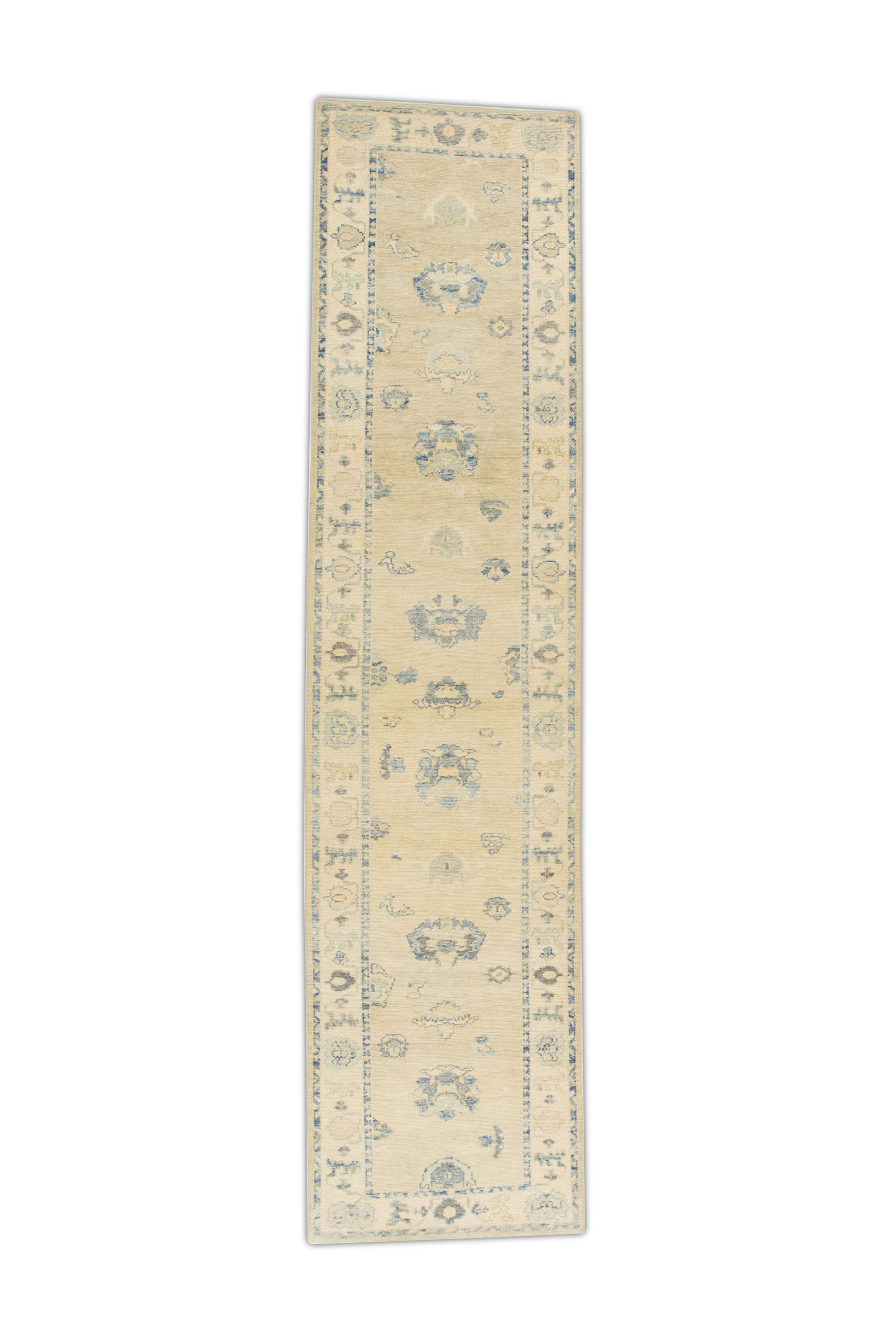 Turkish Oushak Rug 2'10" x 11'10" #1124