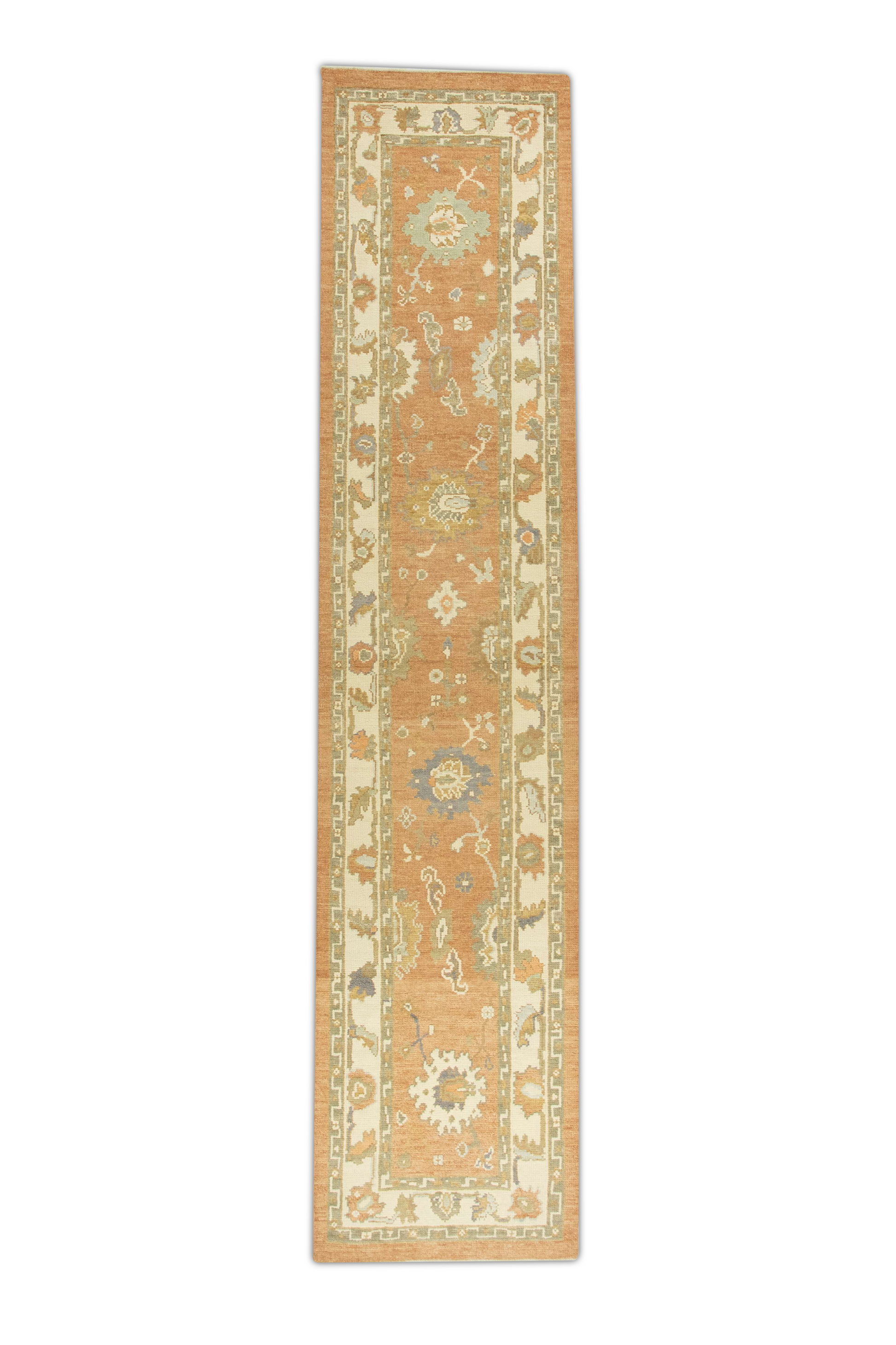 Turkish Oushak Rug 2'7" x 12'1" #606