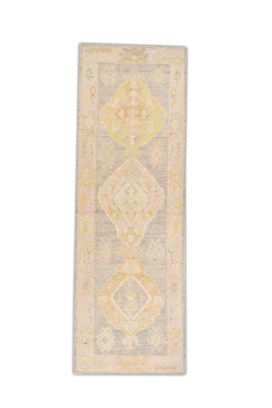 #1205 Turkish Oushak 2'10" x 8'7"