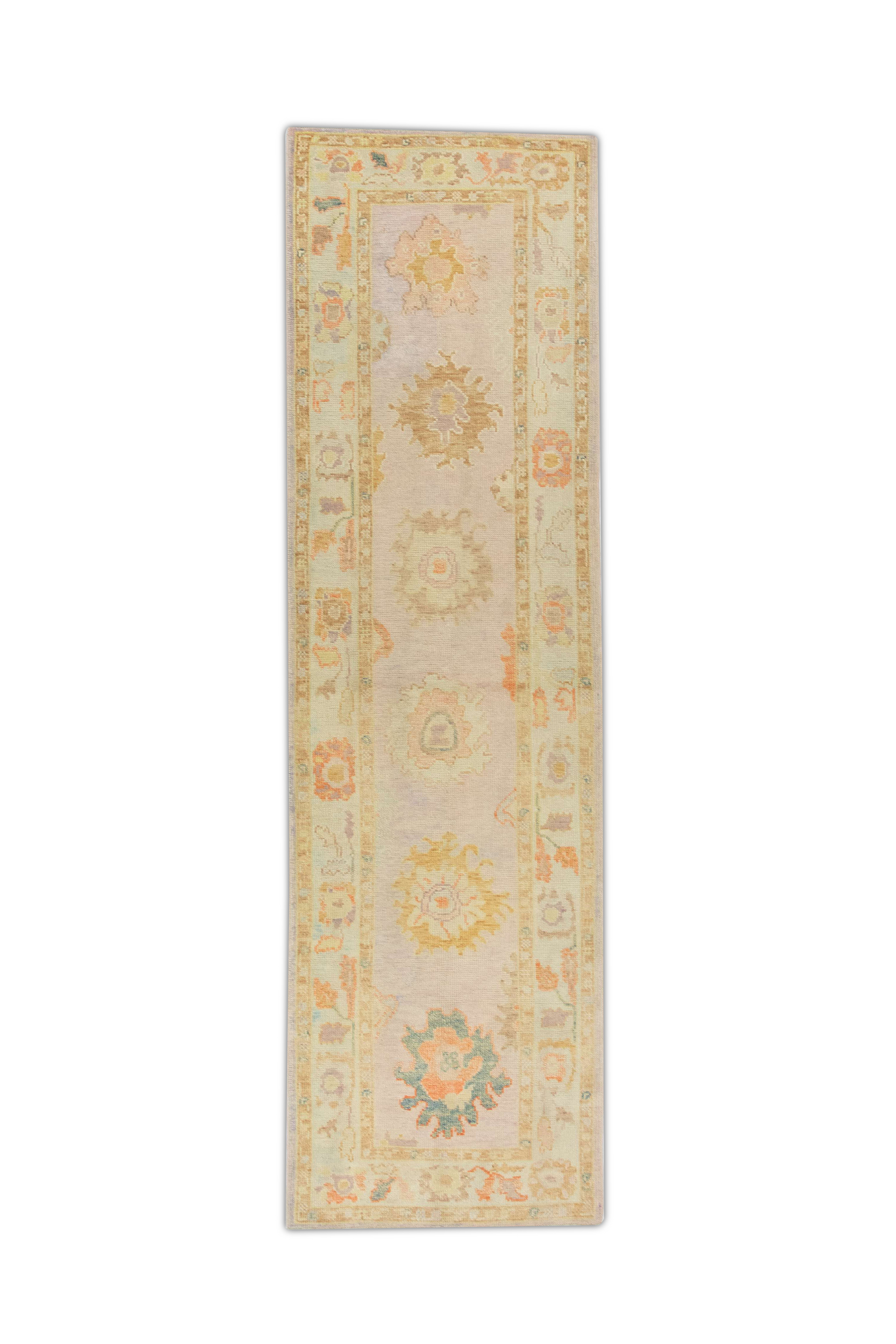 Turkish Oushak Rug 3' x 10'8" #1500