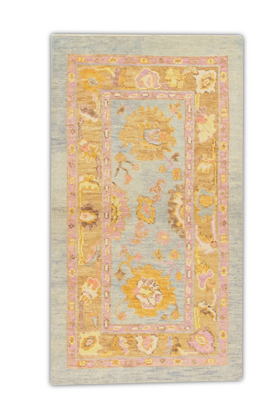 #1354 Turkish Oushak 2'10" x 5'