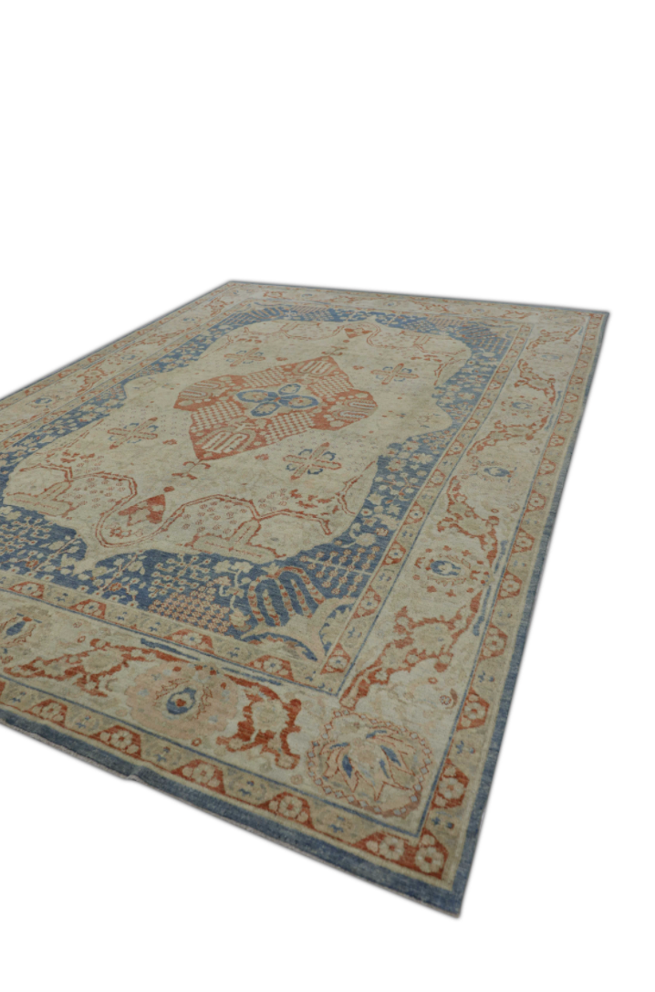 Turkish Antique Look Oushak Rug 9'10" x 13'8"  #15