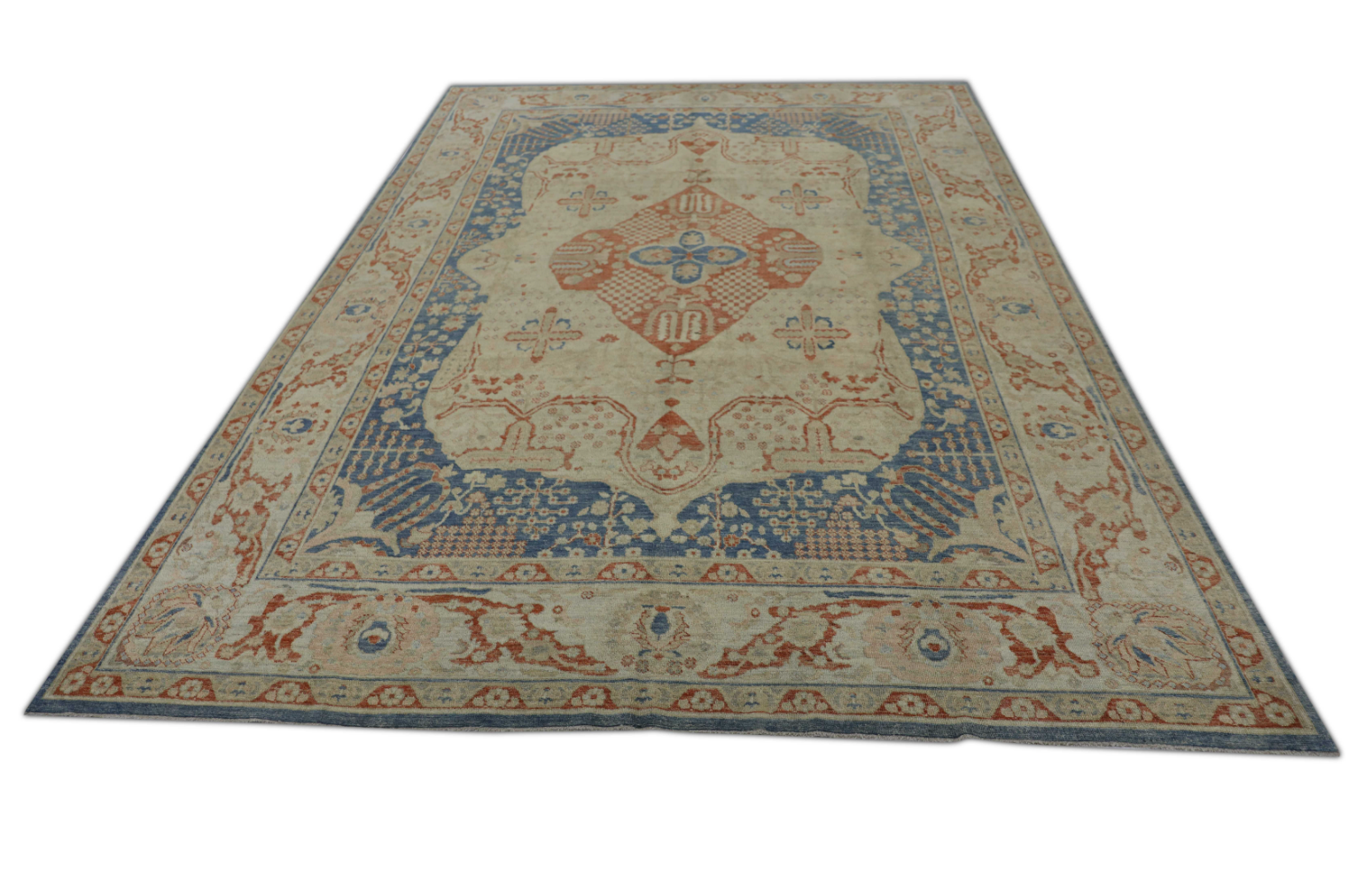 Turkish Antique Look Oushak Rug 9'10" x 13'8"  #15