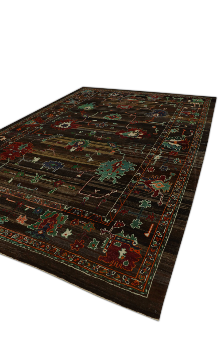 Turkish Old Wool Oushak Rug 10'2" x 14'5"  #07
