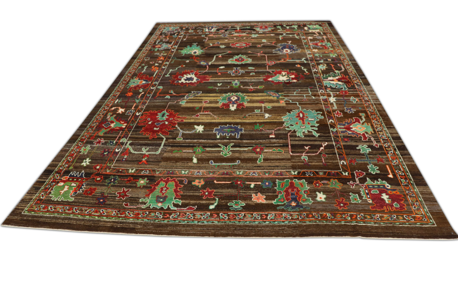Turkish Old Wool Oushak Rug 10'2" x 14'5"  #07