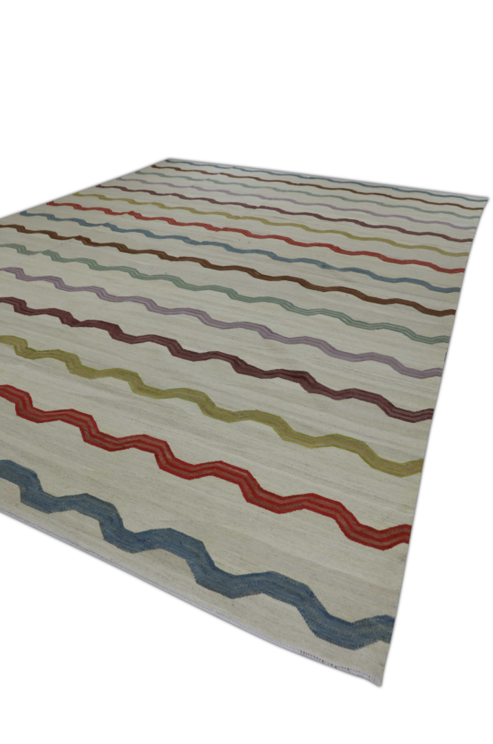Oriental Flatweave Turkish Kilim 11'9" x 15'10" #F-1007