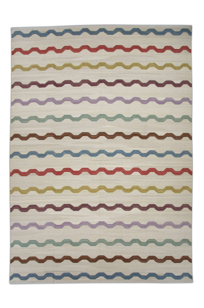 Oriental Flatweave Turkish Kilim 11'9" x 15'10" #F-1007