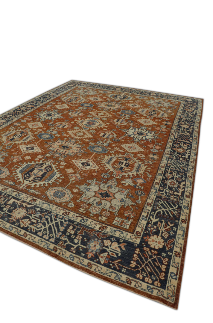 Turkish Antique Look Oushak Rug 9'11" x 13'2"  #1563