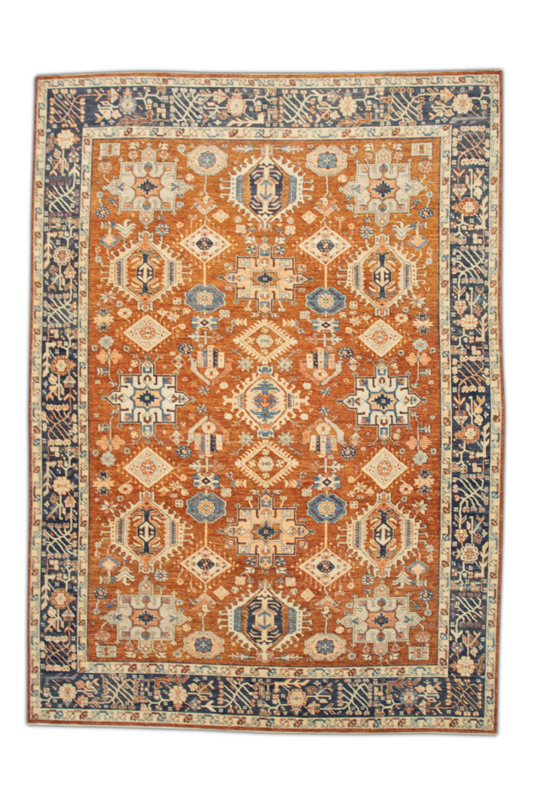 Turkish Antique Look Oushak Rug 9'11" x 13'2"  #1563