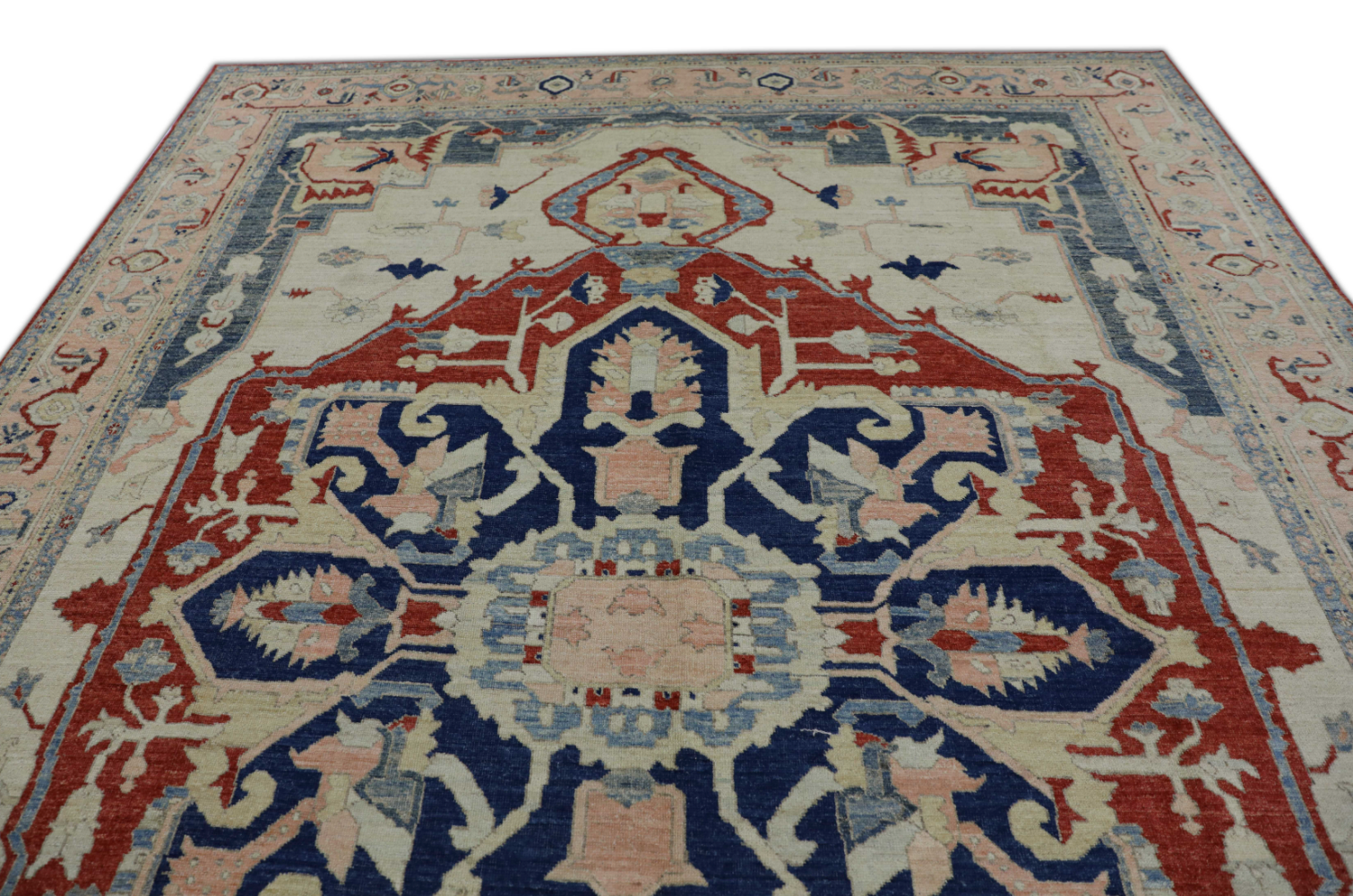 Turkish Antique Look Oushak Rug 9'6" x 12'5"  #181