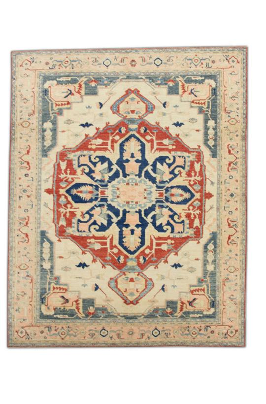 #181 Turkish Antique Look Oushak 9'6" x 12'5"