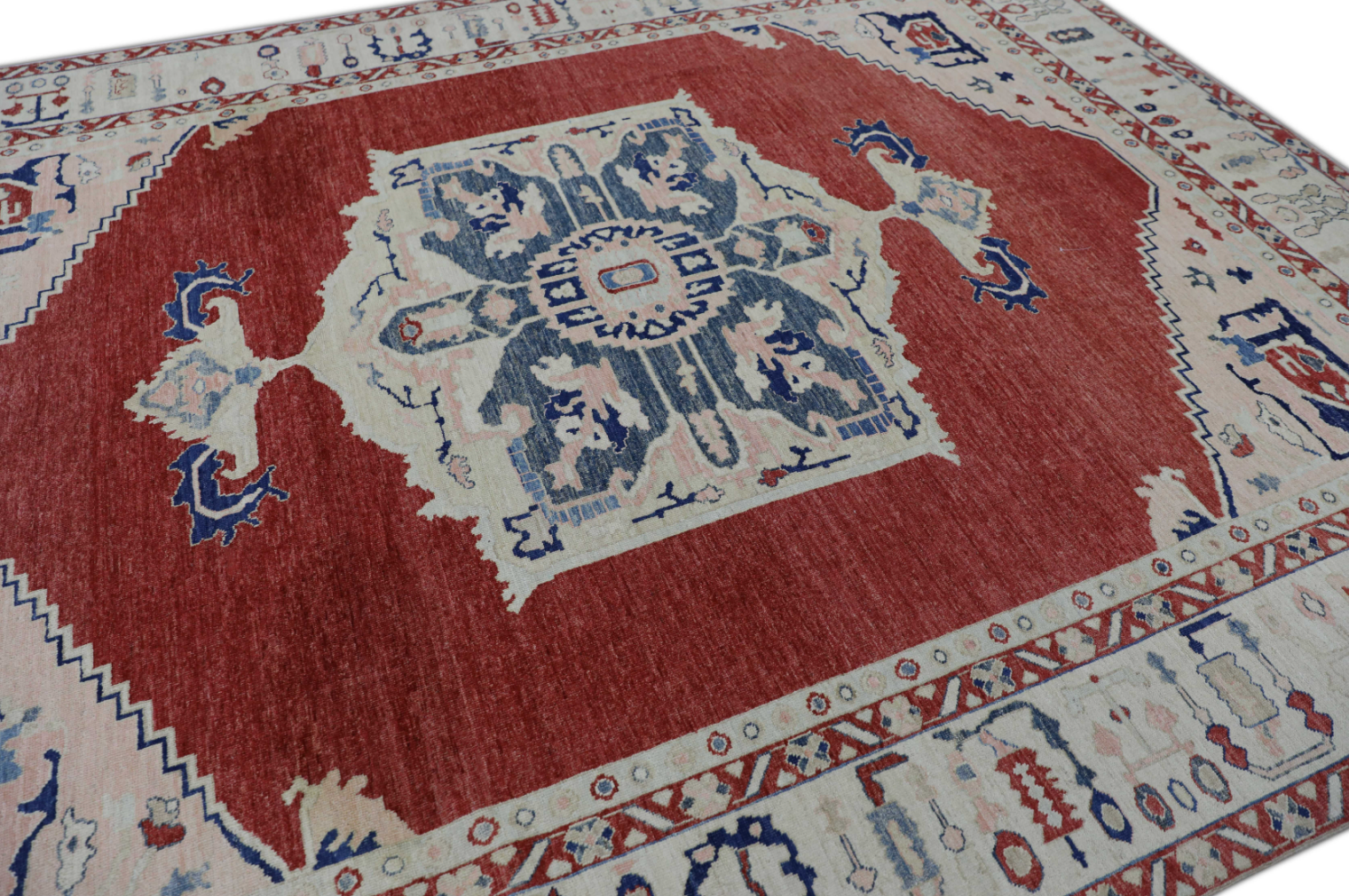 Turkish Antique Look Oushak Rug 9' x 12'4"  #228