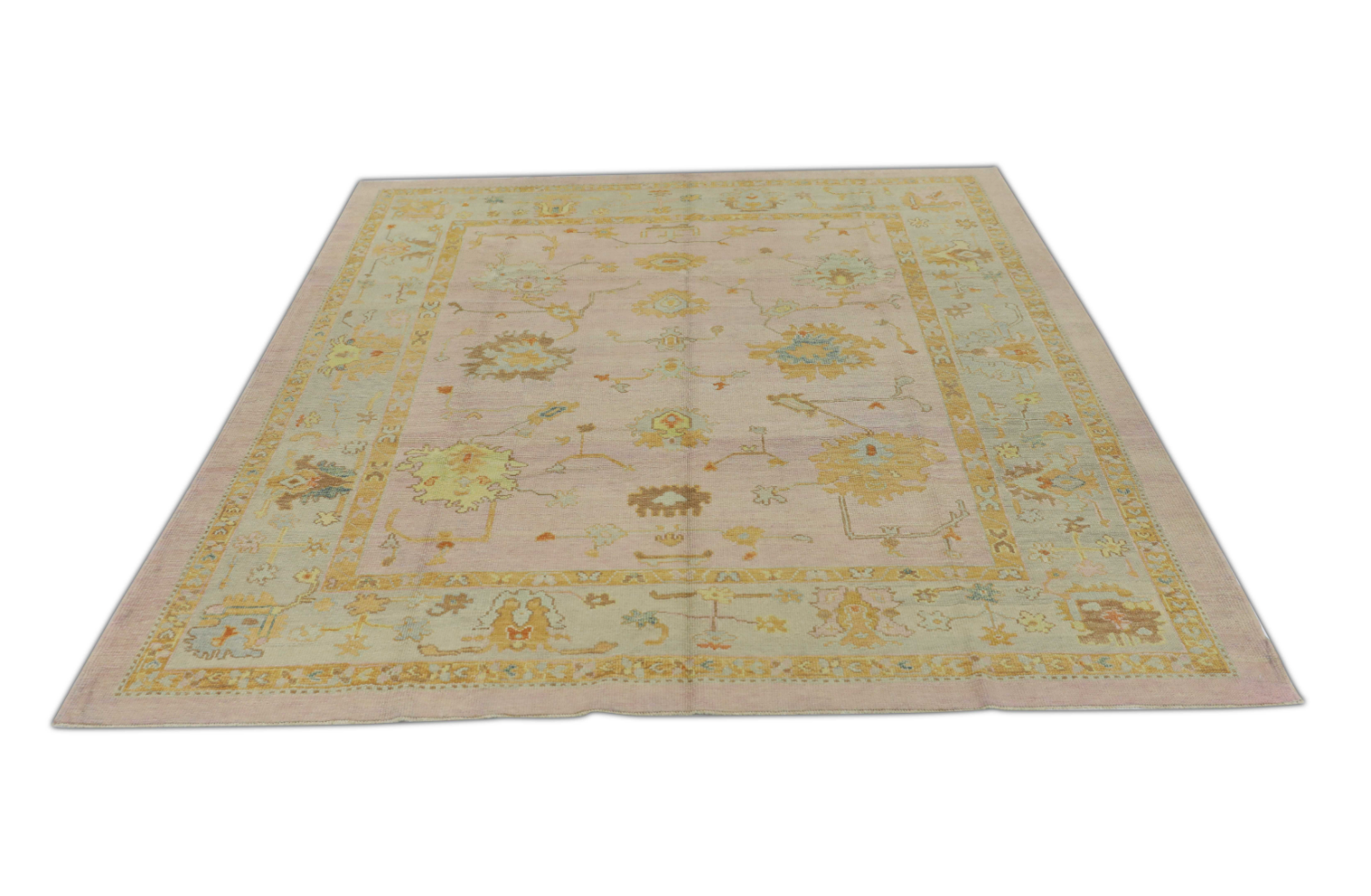 Turkish Oushak Rug 8'6" x 9'7" #375
