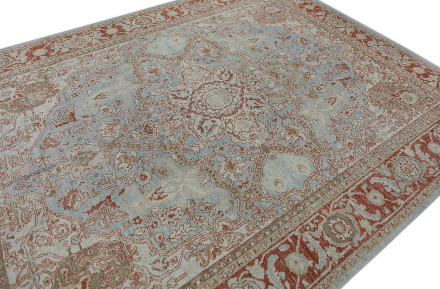 Turkish Antique Look Oushak Rug 8'6" x 11'2"  #227
