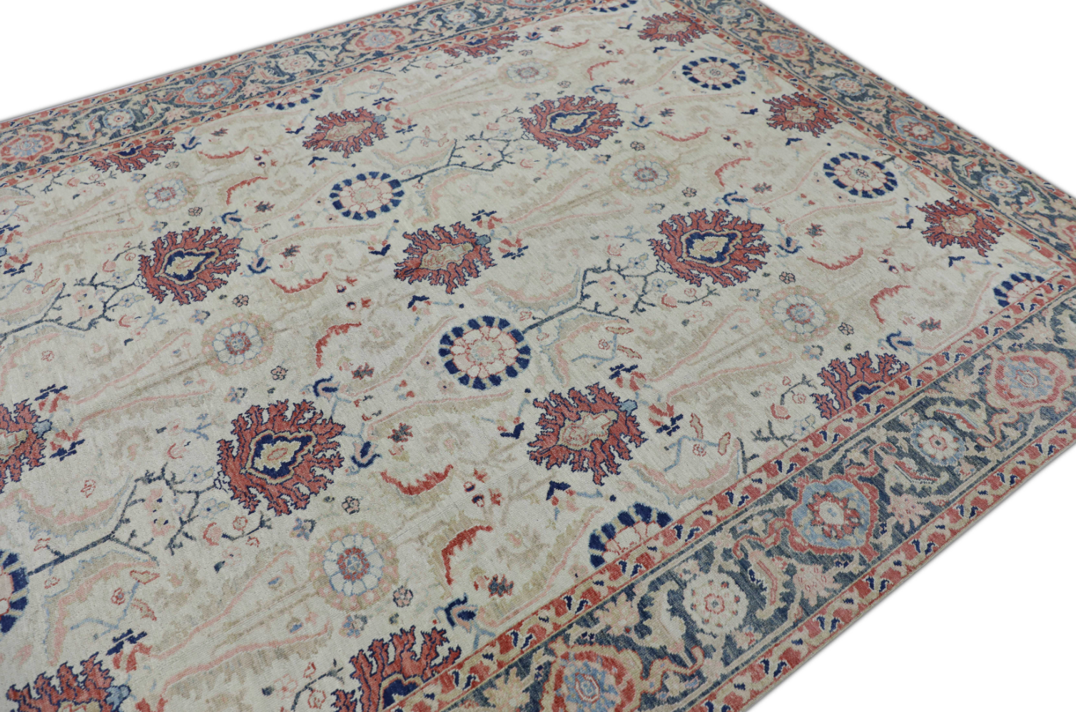 Turkish Antique Look Oushak Rug 7'10" x 10'3"  #402