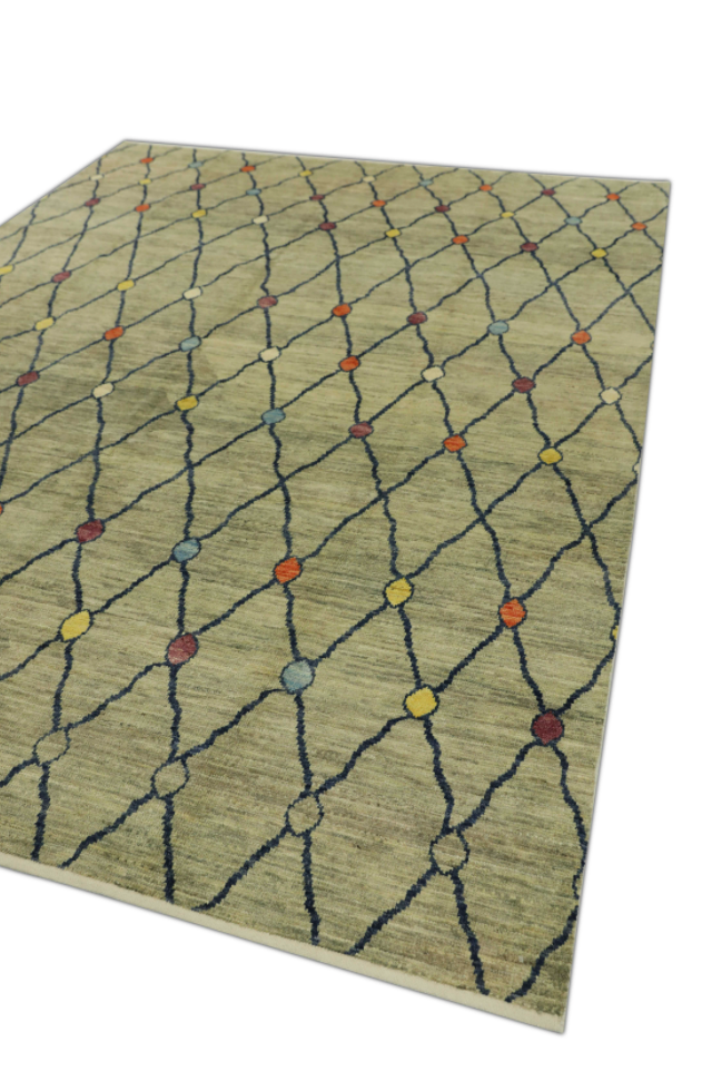 Turkish Tulu Rug Hand Knotted 8'2" x 10'7" #M-1033