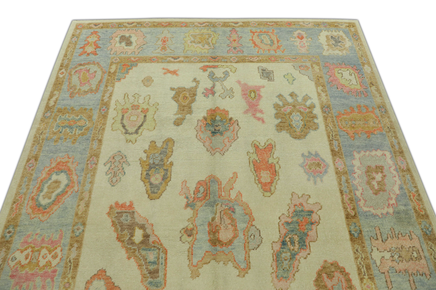Turkish Oushak Rug 6'4" x 8'11" #437