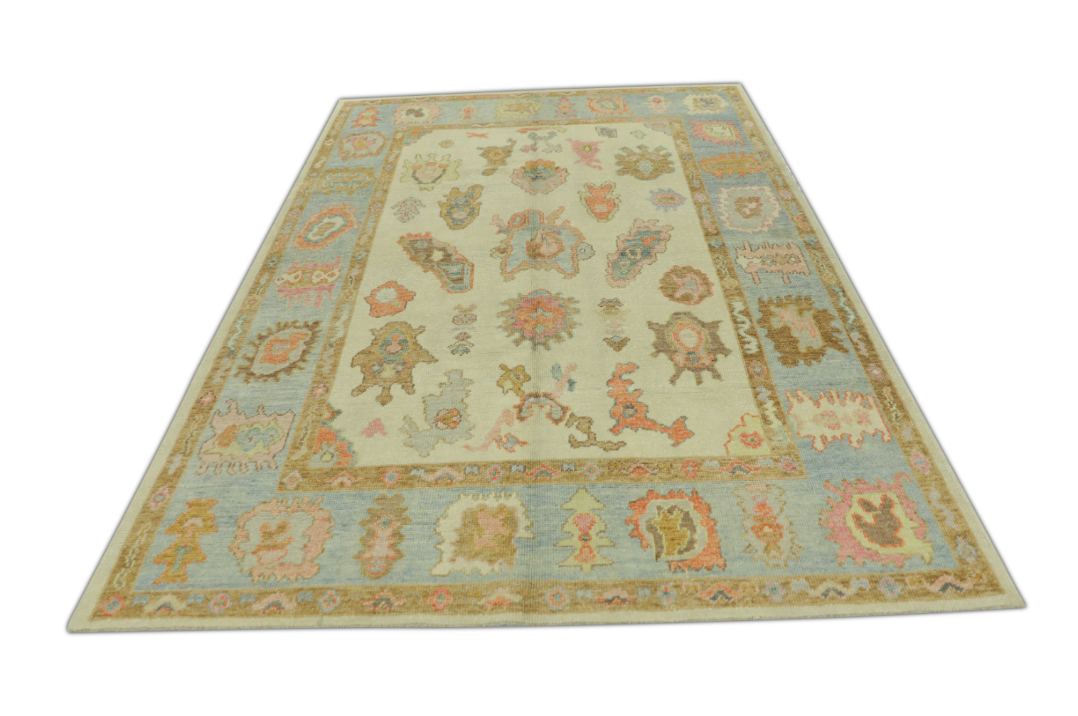 Turkish Oushak Rug 6'4" x 8'11" #437