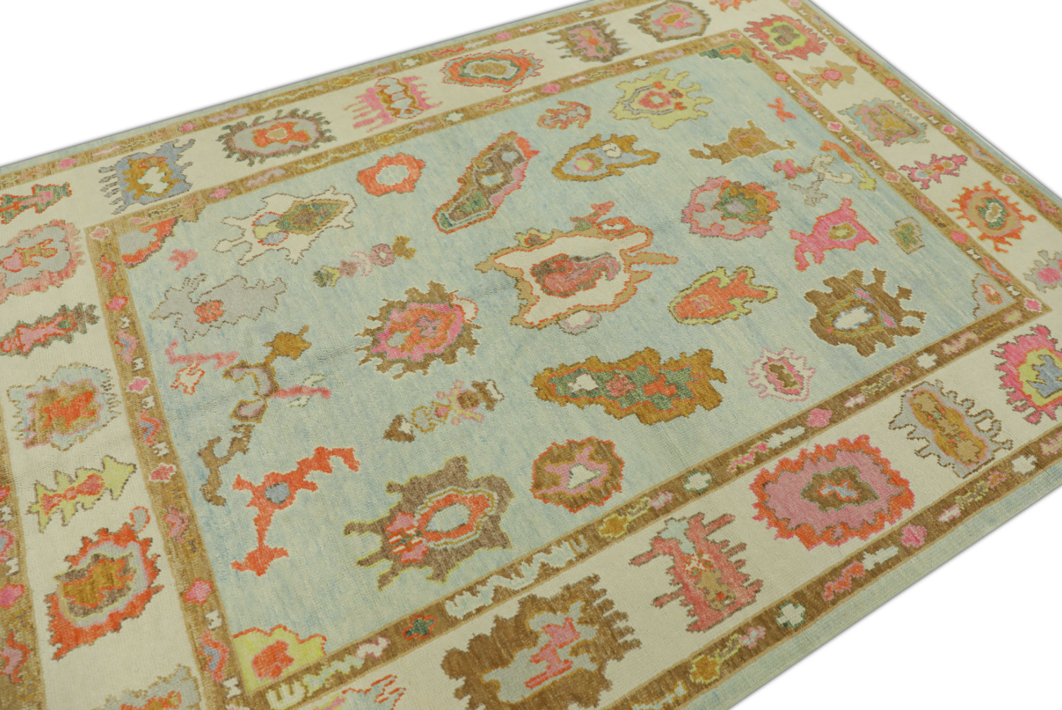 Turkish Oushak Rug 6'1" x 8'4" #427