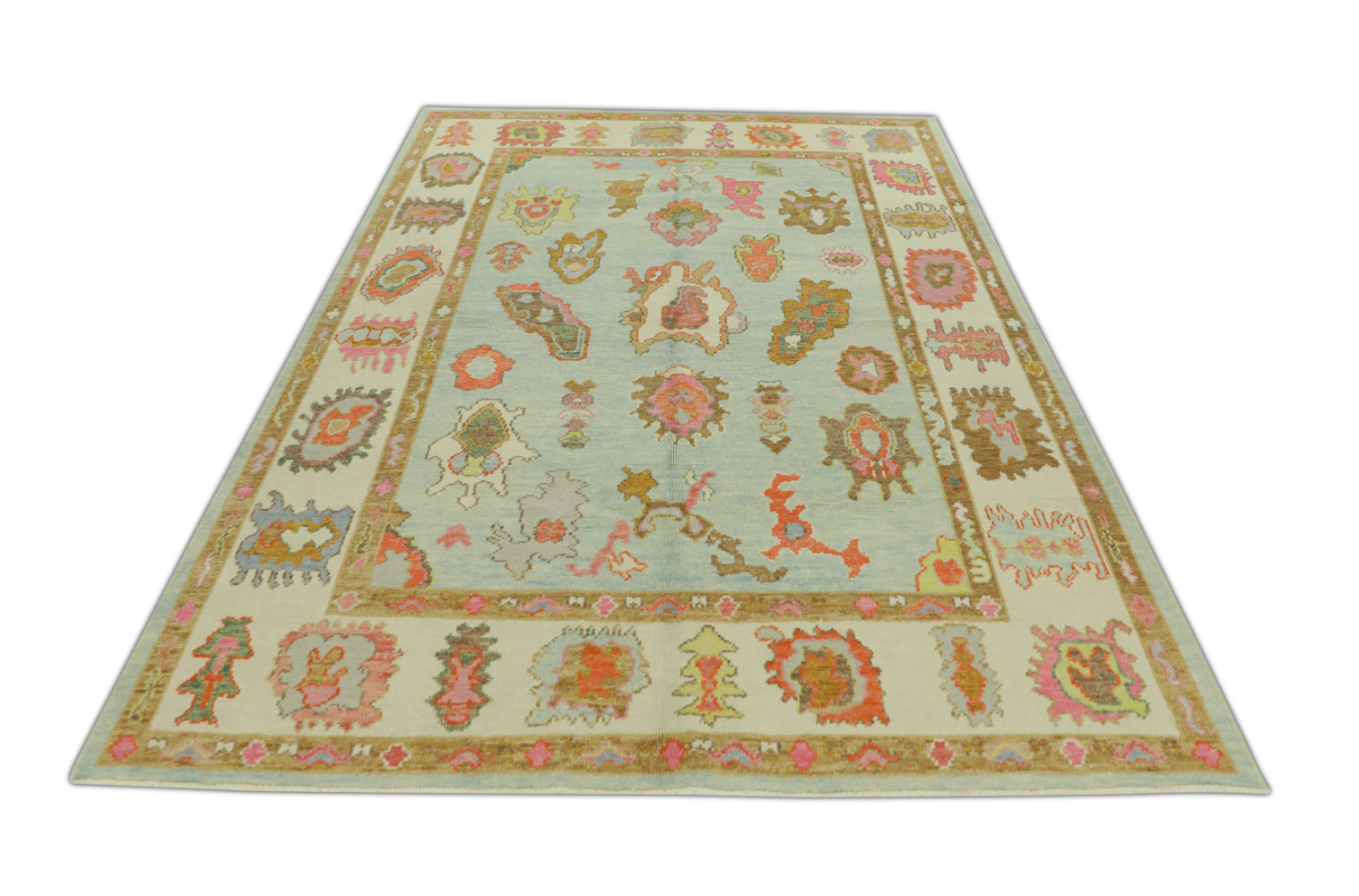 Turkish Oushak Rug 6'1" x 8'4" #427
