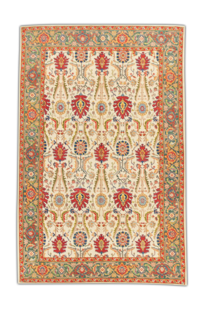 Turkish Antique Look Oushak Rug 6'3" x 9'8"  #468