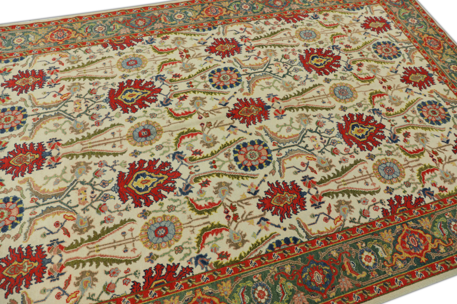 Turkish Antique Look Oushak Rug 6'3" x 9'8"  #468