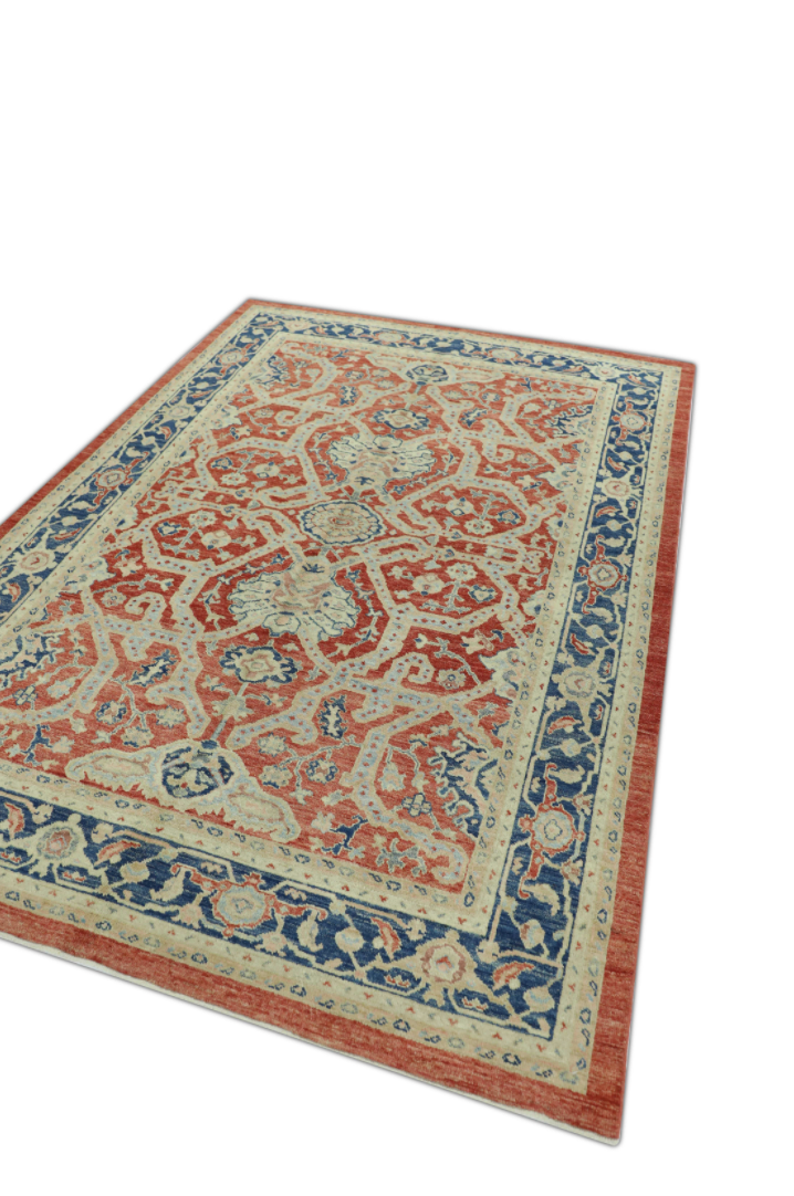 Turkish Antique Look Oushak Rug 5'11" x 8'7"  #413