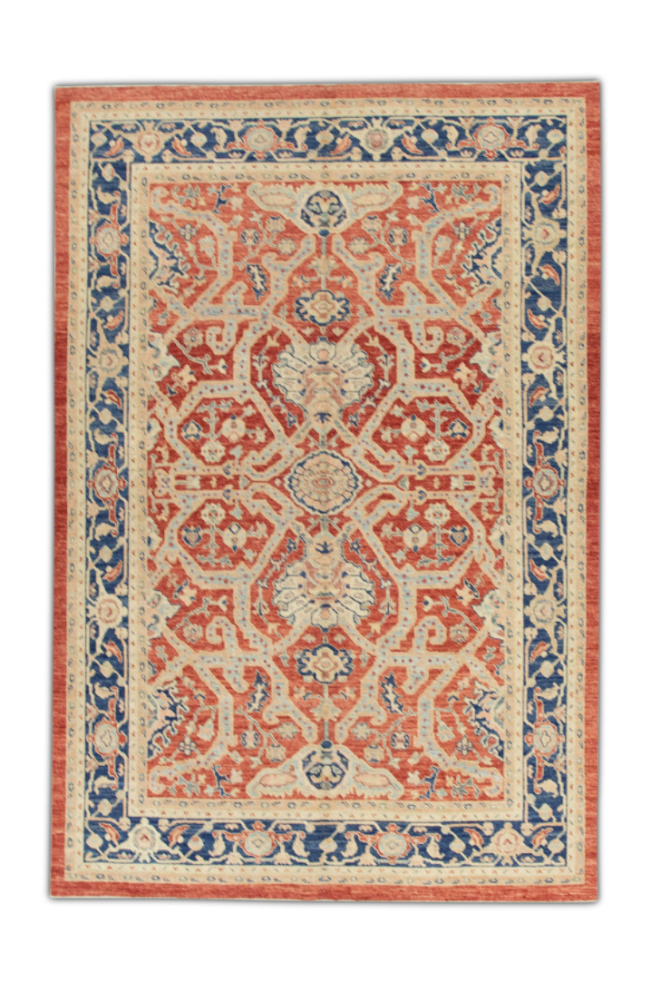 Turkish Antique Look Oushak Rug 5'11" x 8'7"  #413