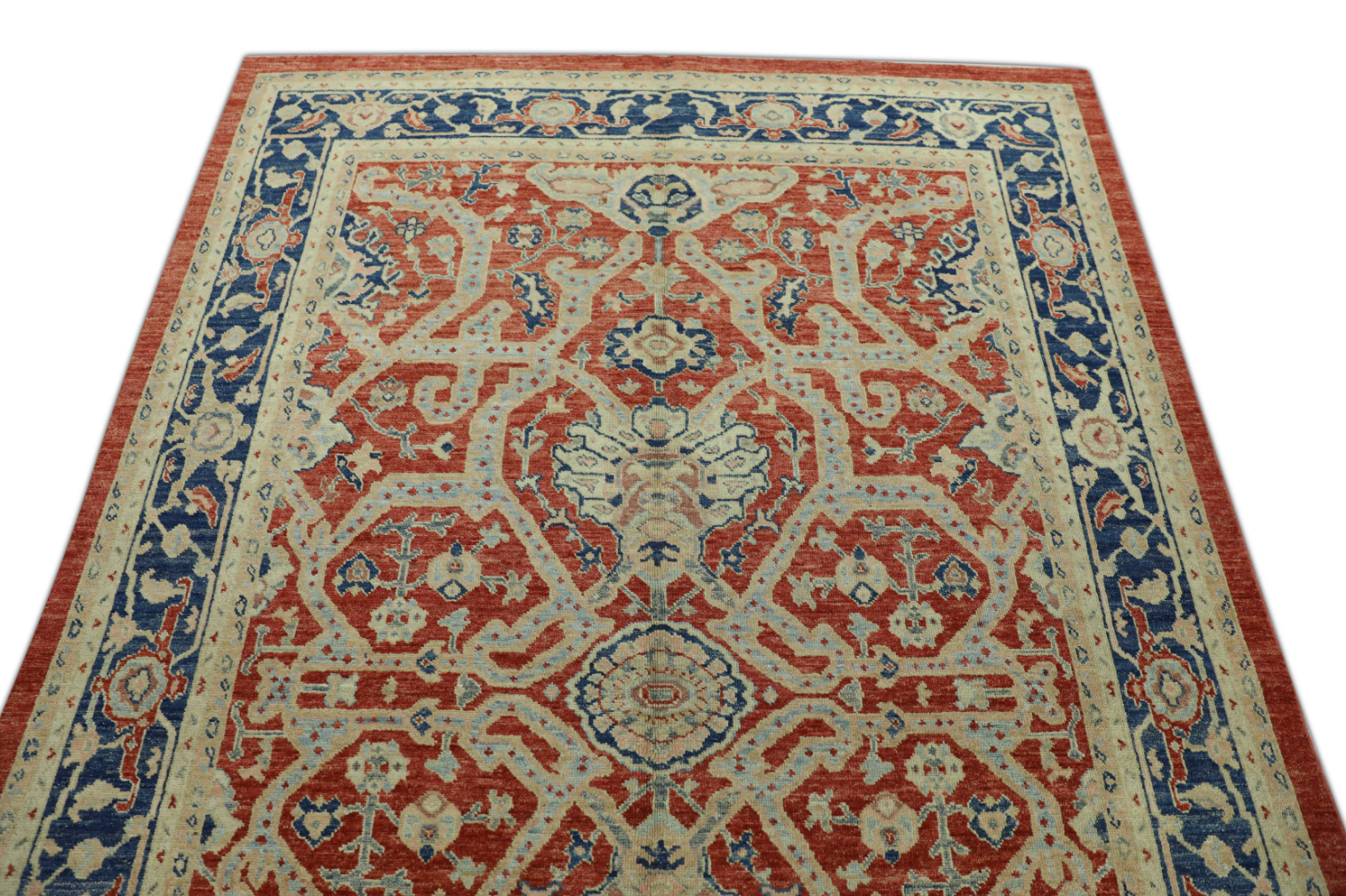 Turkish Antique Look Oushak Rug 5'11" x 8'7"  #413