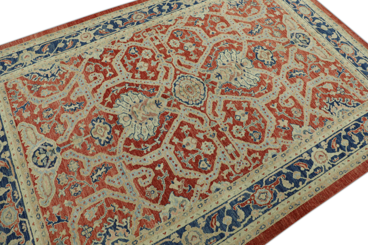 Turkish Antique Look Oushak Rug 5'11" x 8'7"  #413