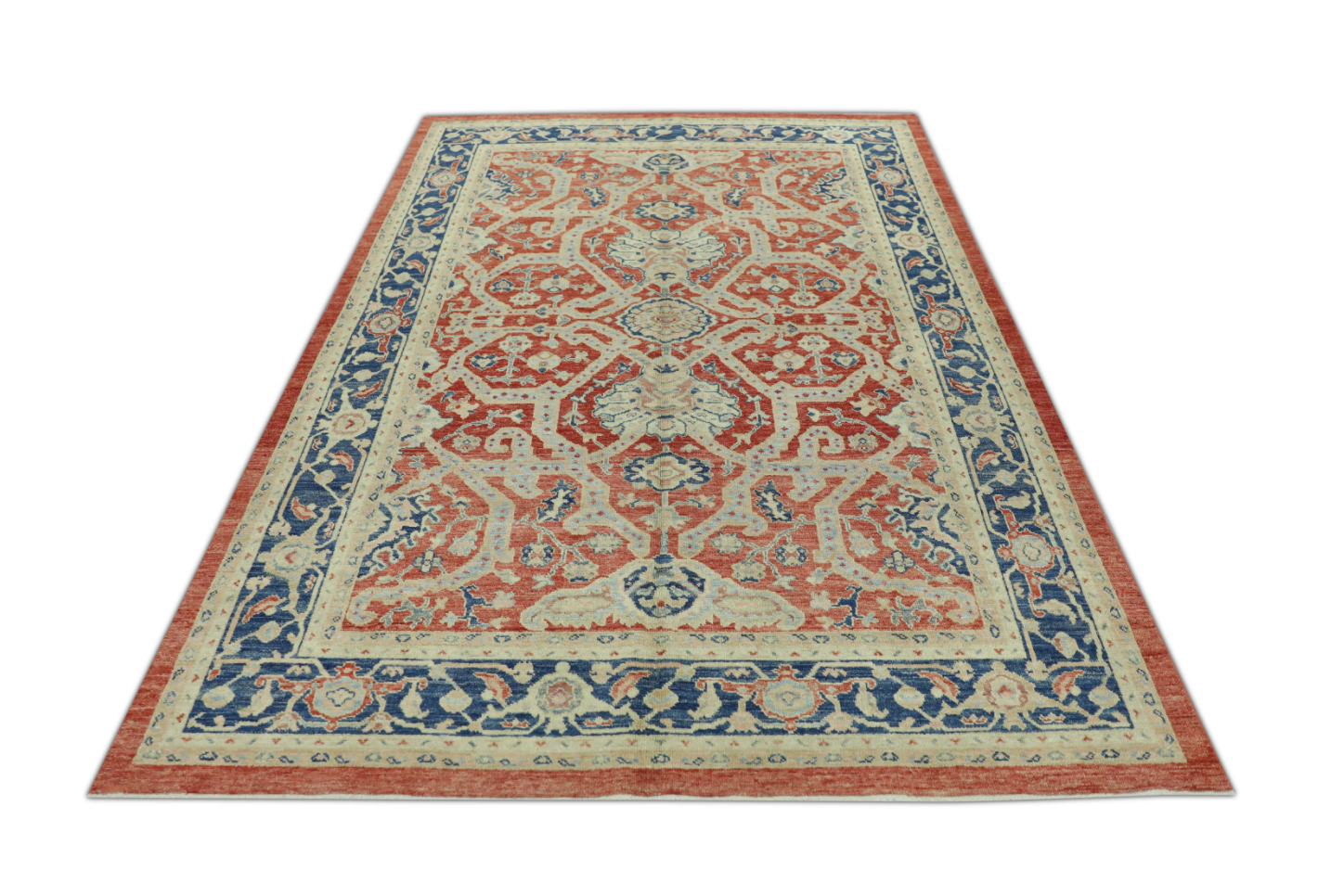 Turkish Antique Look Oushak Rug 5'11" x 8'7"  #413