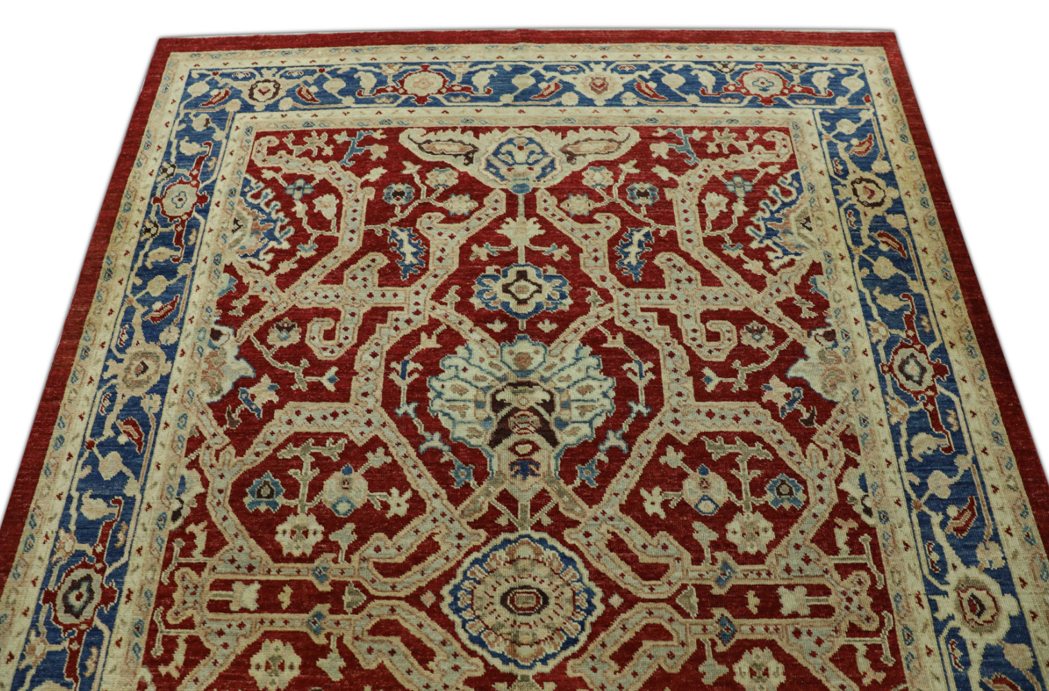Turkish Antique Look Oushak Rug 6'1" x 8'10"  #418