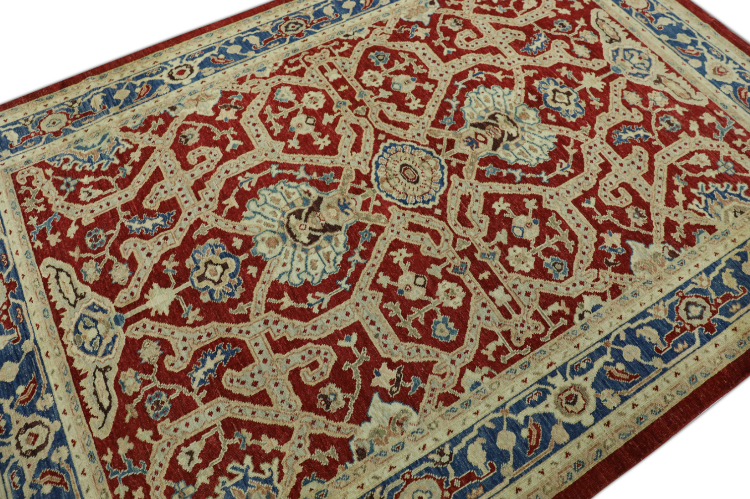 Turkish Antique Look Oushak Rug 6'1" x 8'10"  #418