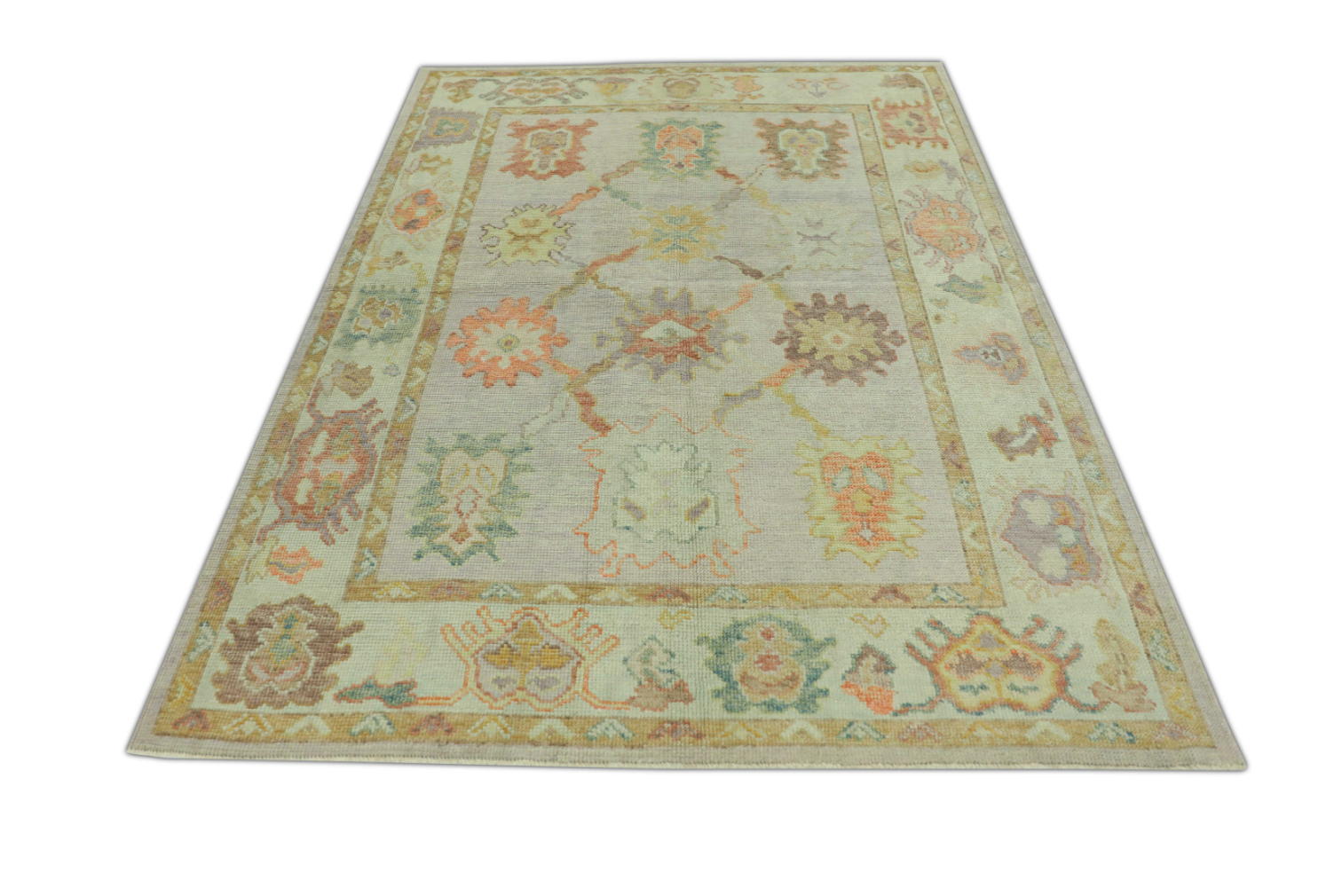 Turkish Oushak Rug 5'1" x 6'10" #930