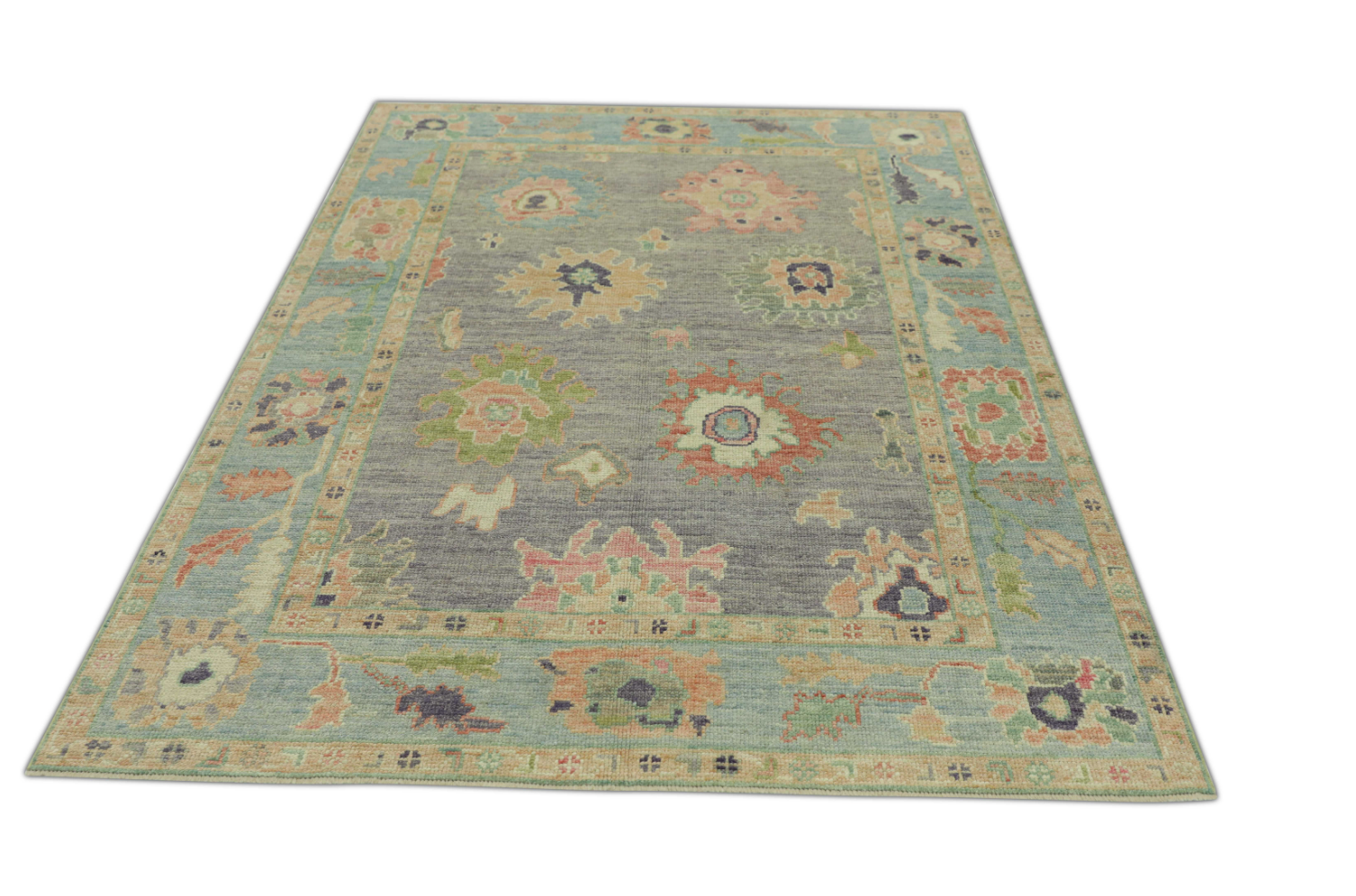 Turkish Oushak Rug 5'2" x 6'11" #2067